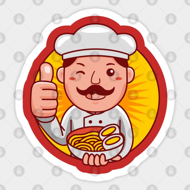 Chef Man Sticker by MEDZ